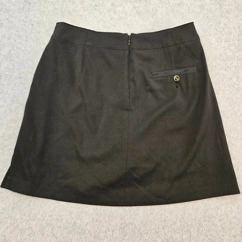 Lady Hagen Black Golf Skort Women Size 2 Active Performance Skirt Pockets Slit
